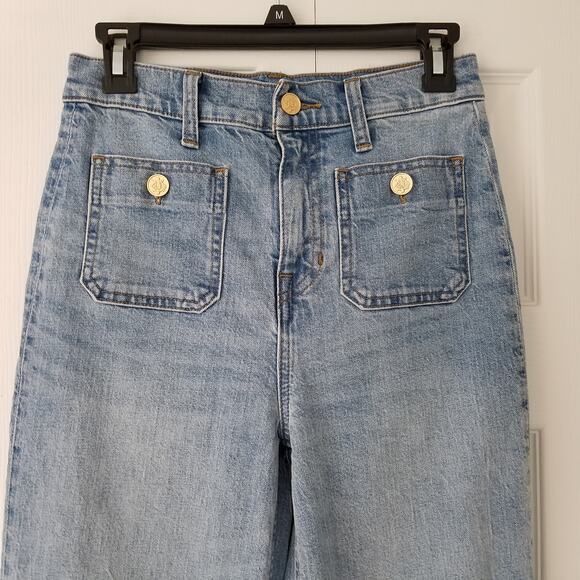 J. Crew Light Blue Flare Jeans - Picture 2 of 9